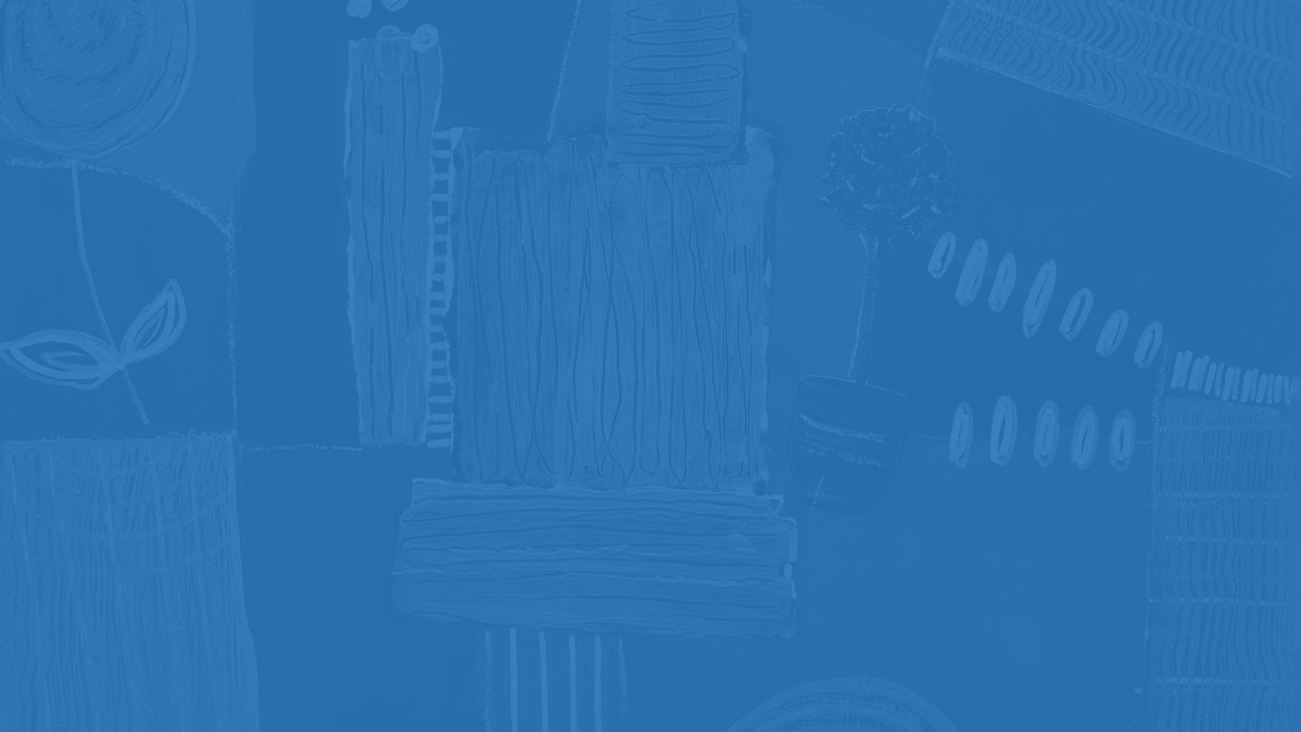 a blue background with a drawing